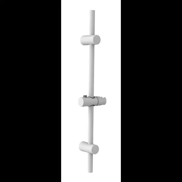 Best-design White "Vita" douche-glijstang 68 cm mat-wit - Professionele kwaliteit