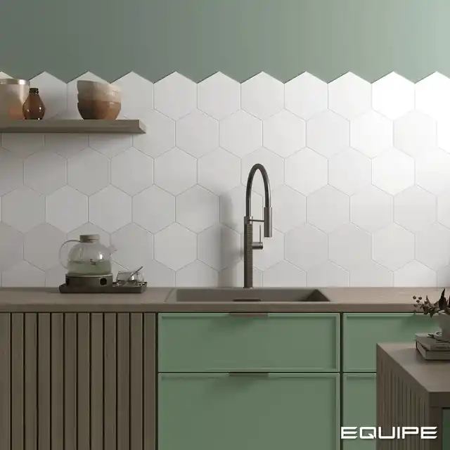 Profiteer nu | Tegels Breeze White 17,5x20cm Hexagon