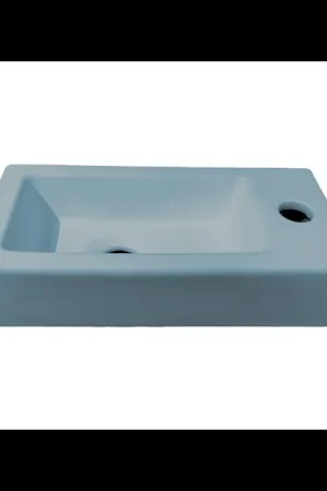Bespaar meer | Best-design "Farnetta" fontein Rechts 37 x 18 x 9 cm mat-lichtblauw