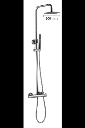 Voordelig | Best-design "Paris-200" thermostatische regendouche-opbouwset