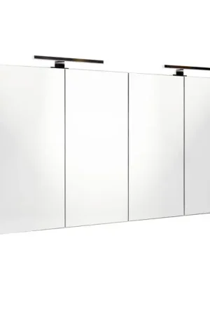 Best-design "Happy-Frosted-Brown" MDF spiegelkast + verlichting 120x60cm - Premium