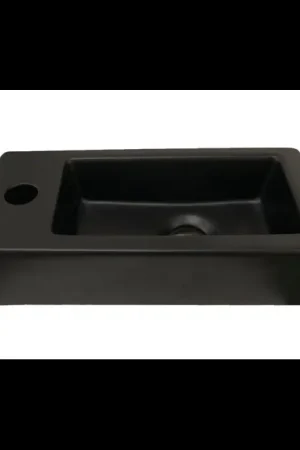 Best-design "Farnetta" fontein Links 37x18x9cm mat-zwart | Nieuw in het assortiment