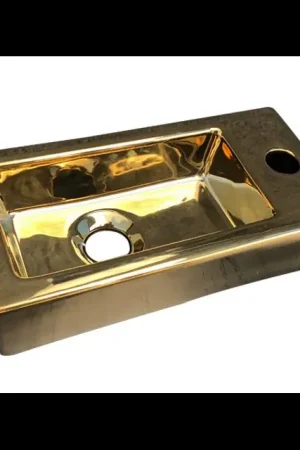 Best-design "Farnetta" fontein Rechts 37x18x9cm glans-goud | Veilig winkelen