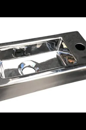 Best-design "Farnetta" fontein Rechts 37x18x9cm glans-zilver | Korting