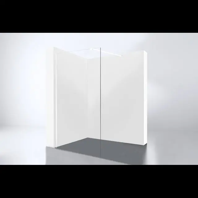 Nieuw product | Best-design ‘Dalis-600-White‘ inloopdouche NANO 8mm glas mat-wit