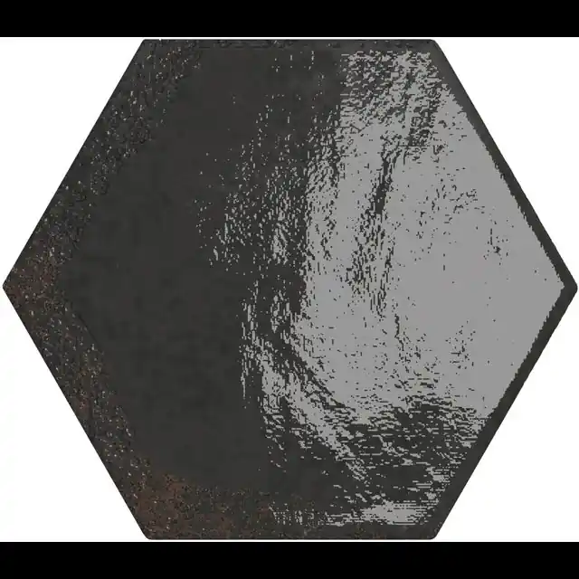Nu kopen | Tegels handvorm carmen hexagon black 13x15 cm